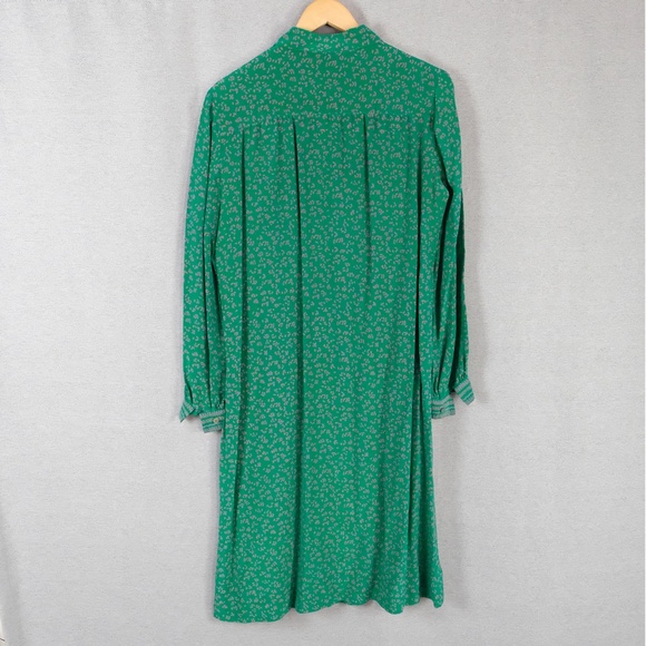 Vintage Nat Kaplan Couture Silk Floral Shirt Dress - Picture 10 of 14